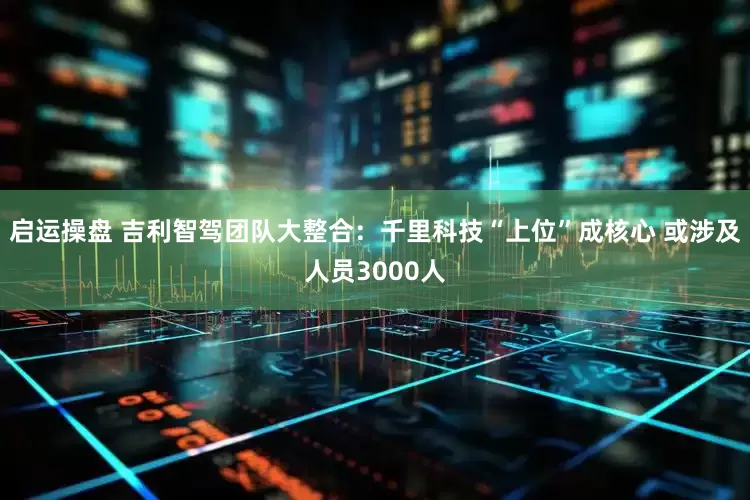 启运操盘 吉利智驾团队大整合：千里科技“上位”成核心 或涉及人员3000人